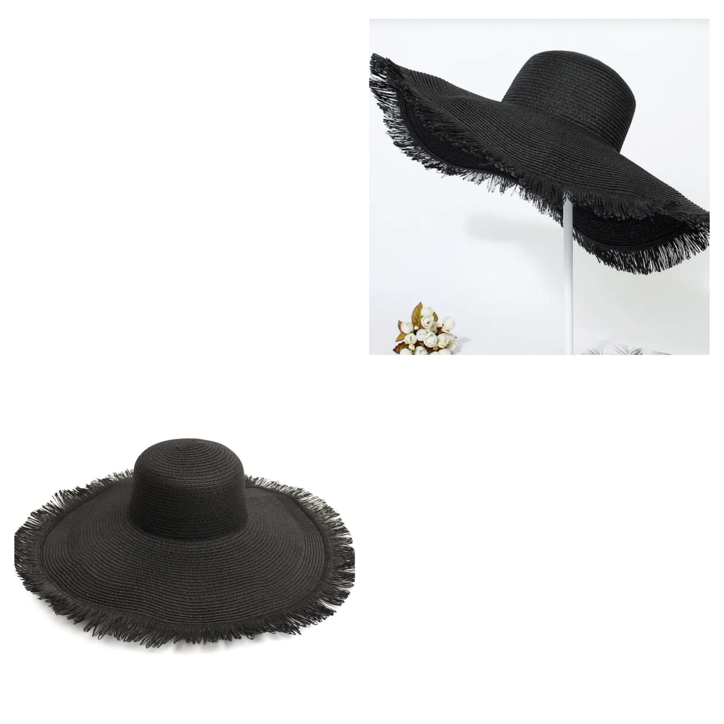 WIDE BRIM STRAW HAT