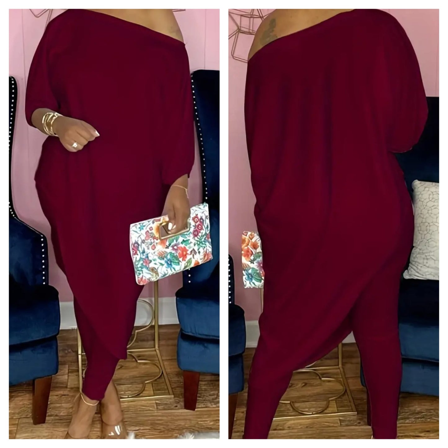 2-PIECE ASYMMETRICAL PANT SET
