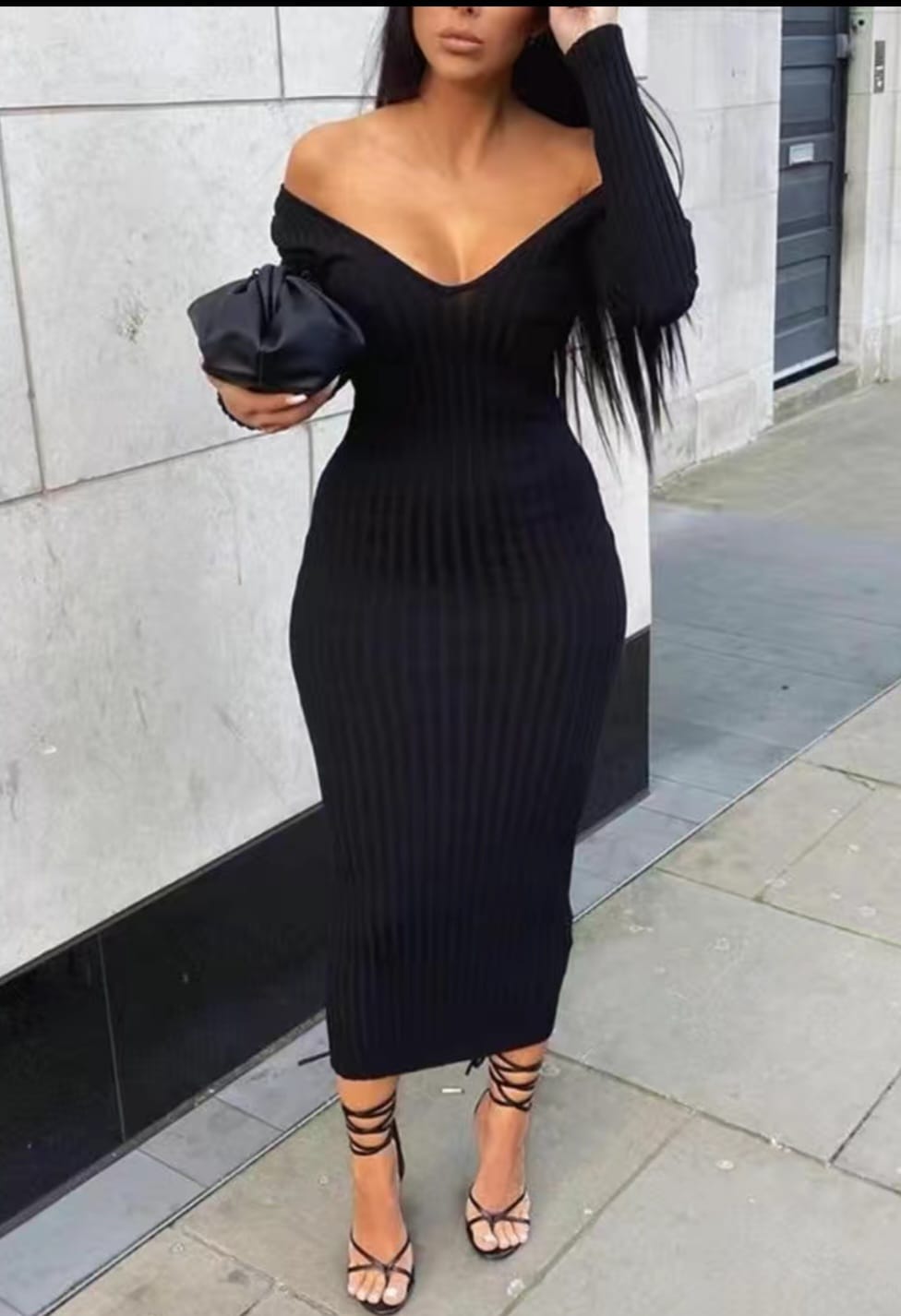 ELEGANT OFF SHOULDER BODYCON DRESS