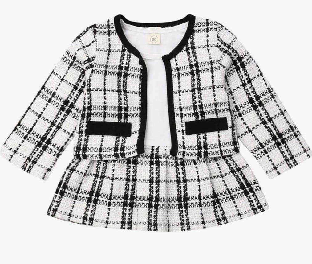 2-PIECE KNITTED DRESS & JACKET