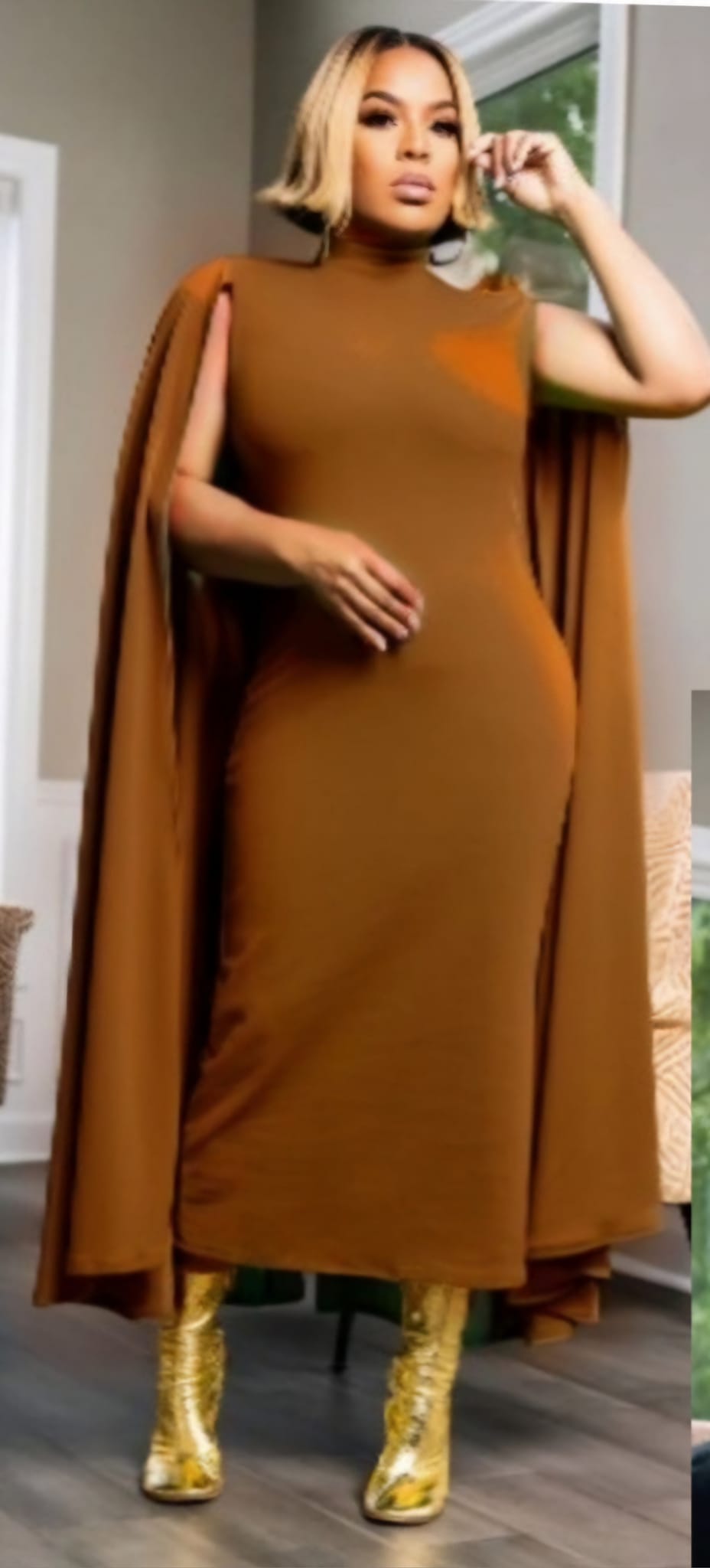 CAPE DRESS