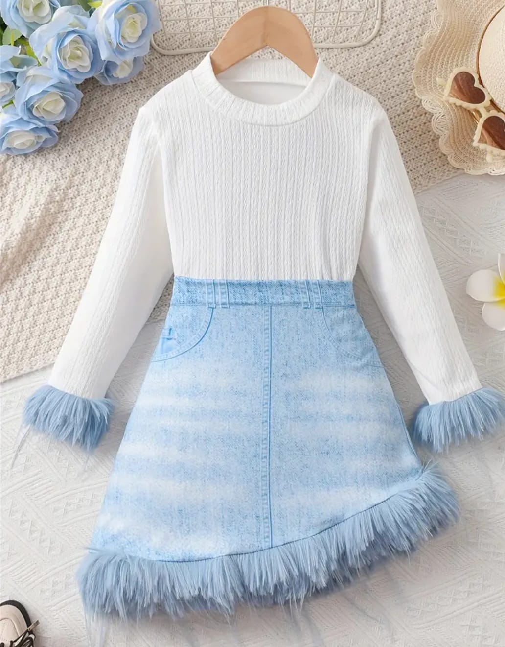 2-PIECE FRINGE SKIRT SET
