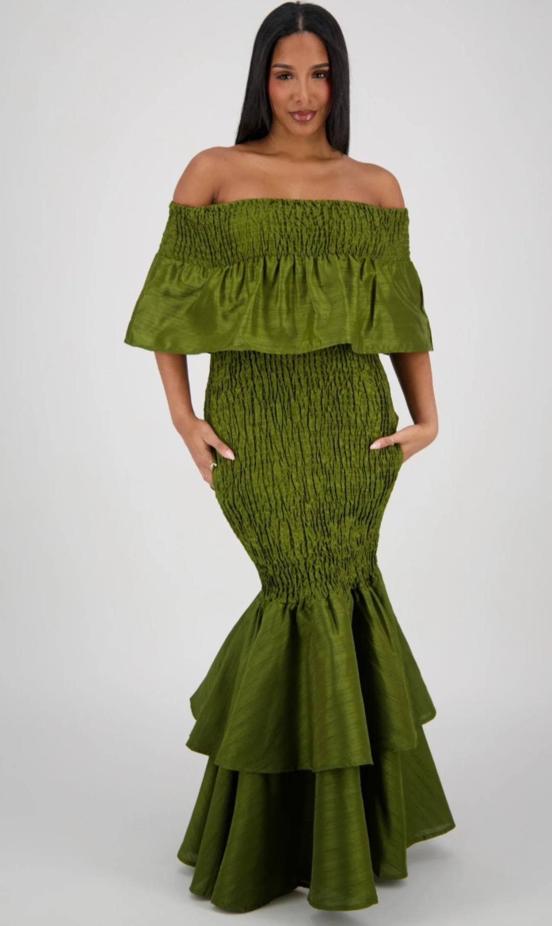 OFF SHOULDER MAXI DRESS