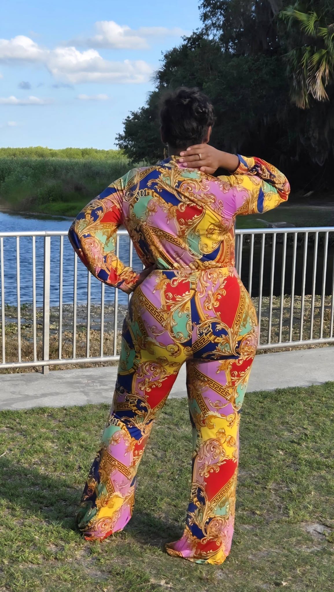 2-PIECE DESIGNER INSPIRED PALAZZO PANT SET