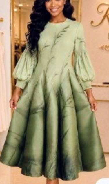 GREEN BOUNCE DRESS (FITS SMALL-3X)G
