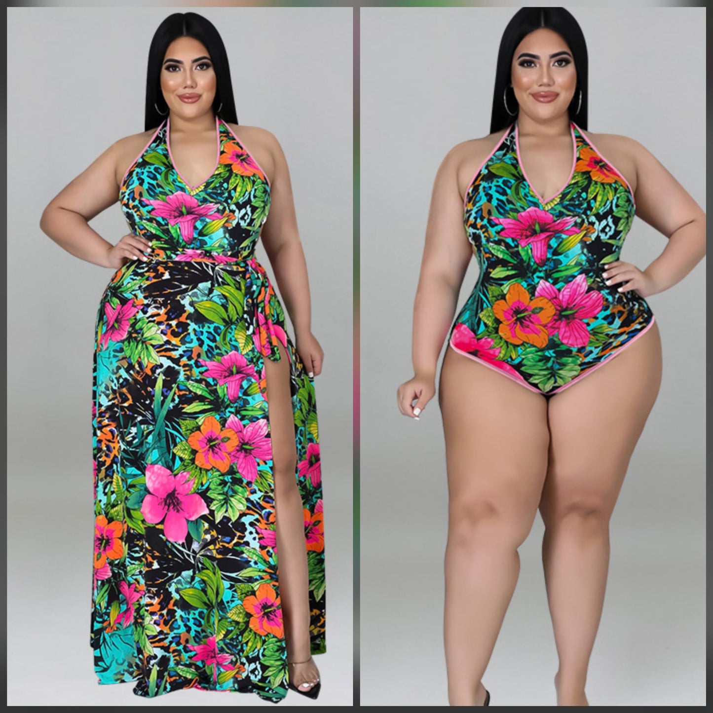2-PIECE FLORAL SWIM SET