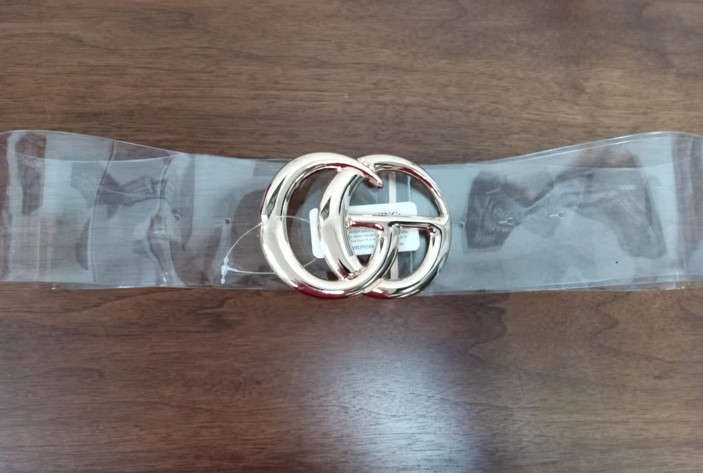 DESIGNER INSPIRED CLEAR BELT (GUCCI)