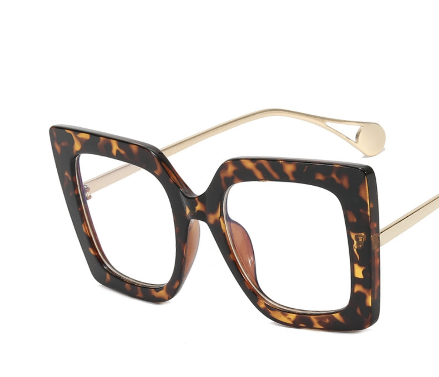 LARGE SQUARE FRAMES SHADES WITH PEARL TIPS
