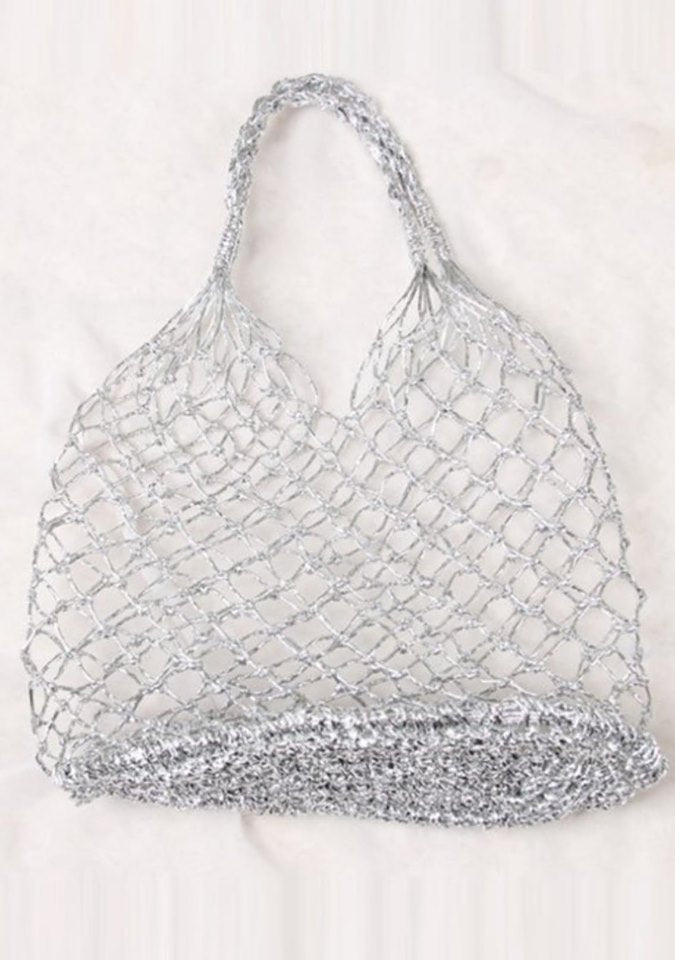 METALLIC NET BAG