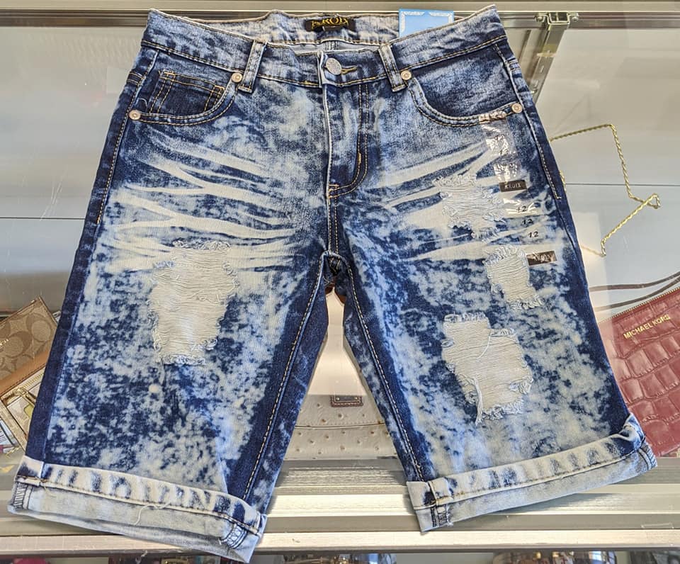SHREDDED DENIM SHORTS (GIRLS)