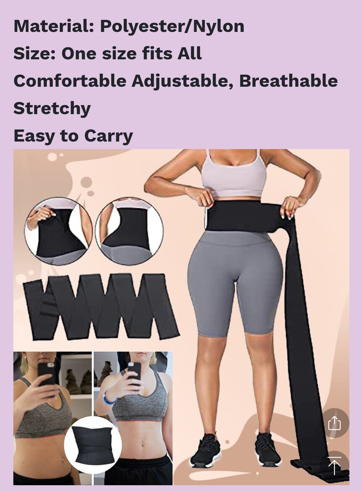 SNATCH ME UP BANDAGE WAIST WRAP