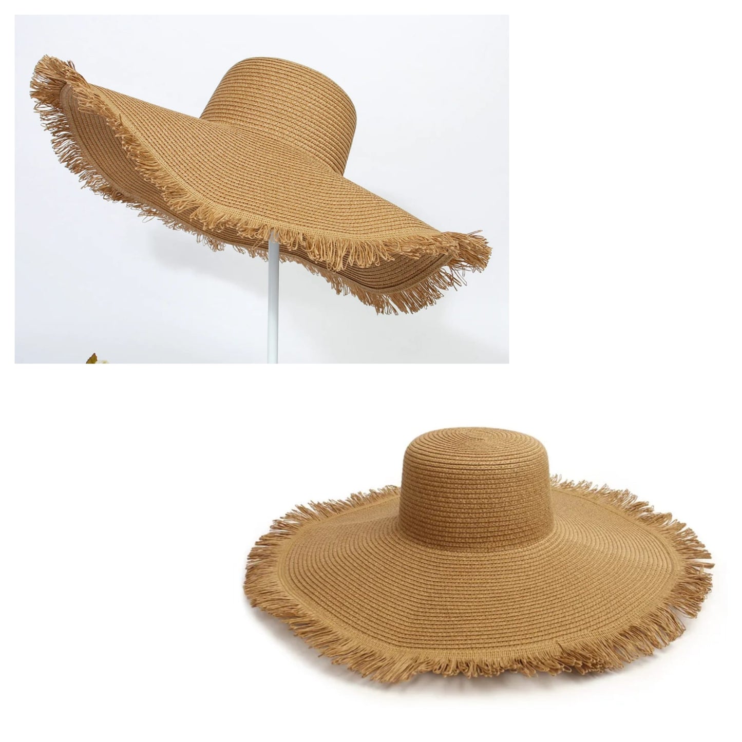 WIDE BRIM STRAW HAT
