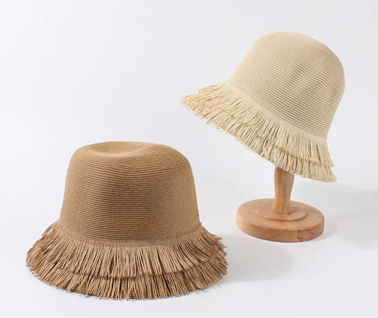 KLASSY FRAYED BUCKET HAT