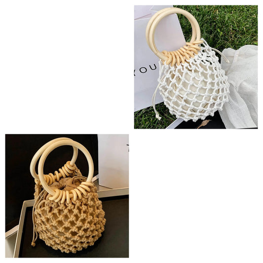 MINI ROUND STRAW HANDBAG