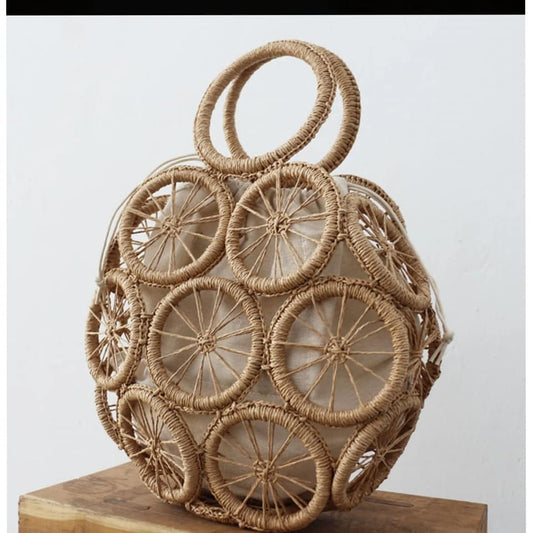KLASSY ROUND STRING HANDBAG