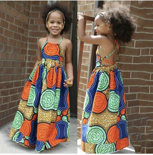 AFRICAN PRINT MAXI DRESS