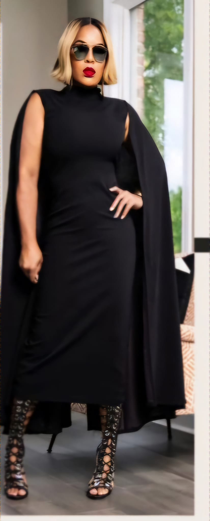 CAPE DRESS