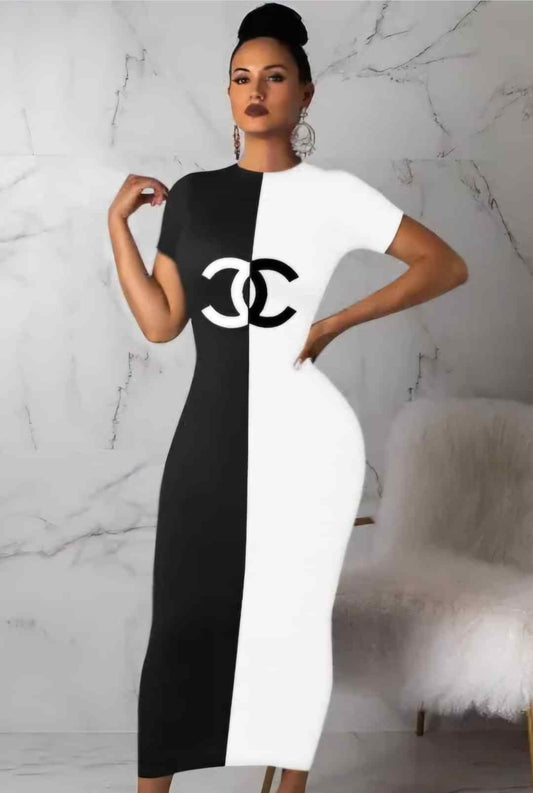 CC DESIGNER INSPIRED BODYCON DRESS