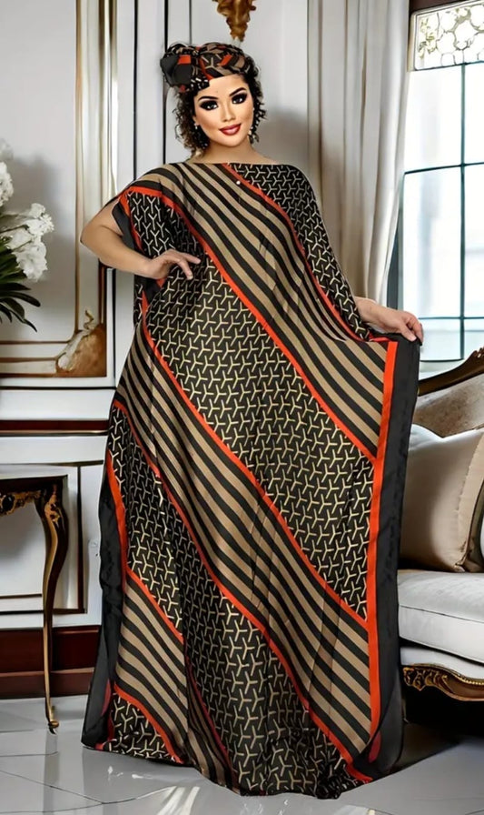ABSTRACT PRINT KAFTAN
