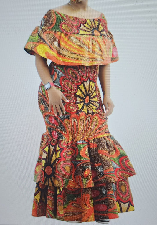 AFRICAN SUNKISS MAXI DRESS