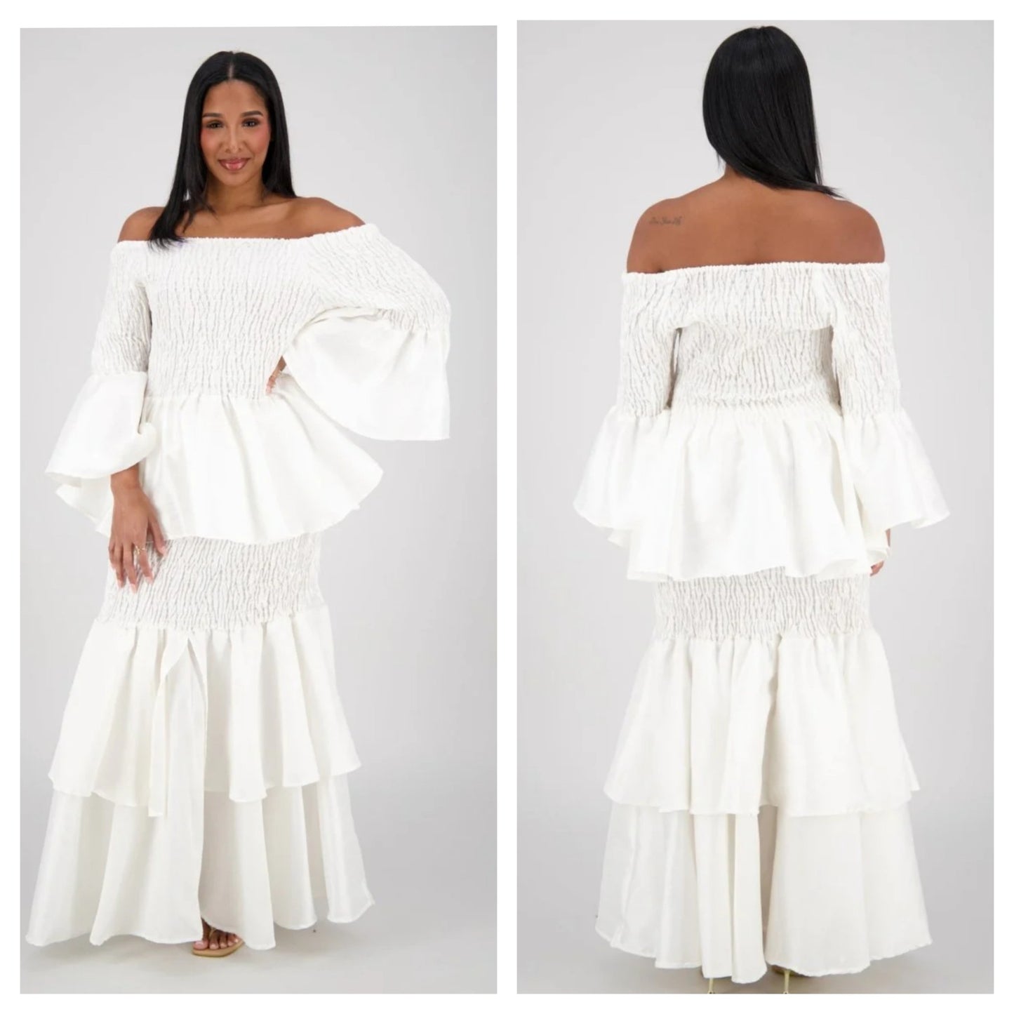 2-PIECE RUFFLE SKIRT SET (FIT SIZE SMALL -3X)
