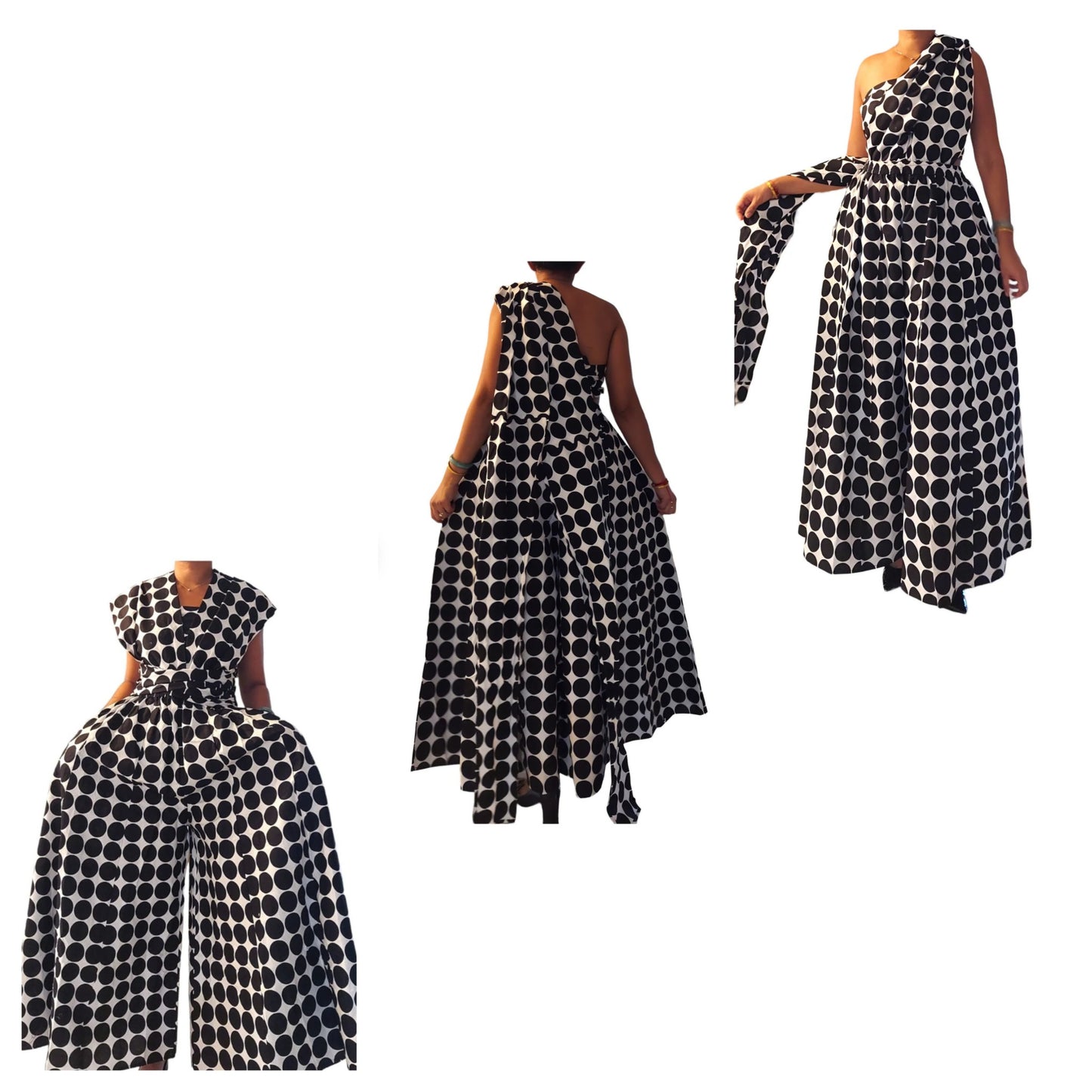 INFINITY POLKA DOT WIDE LEG JUMPER