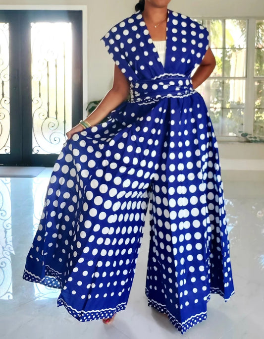INFINITY POLKA DOT WIDE LEG JUMPER