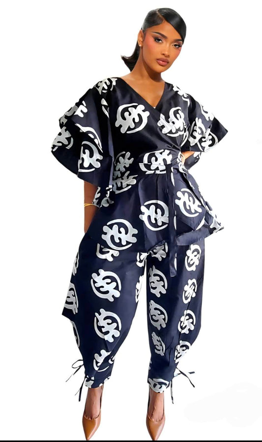 HAREM WRAP PANT SET (FITS SMALL-2X)