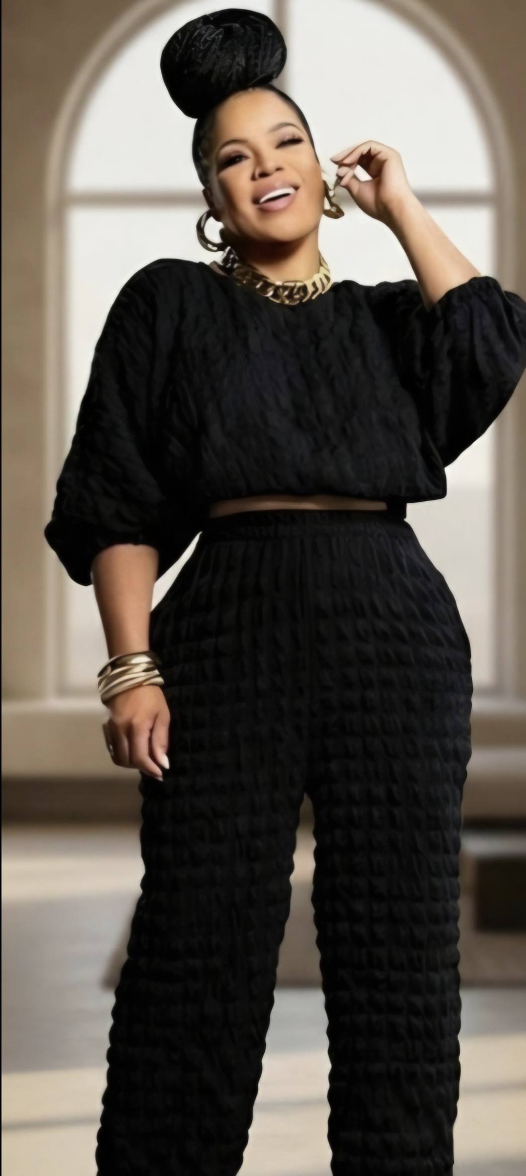 2-PIECE BUBBLE PANT SET