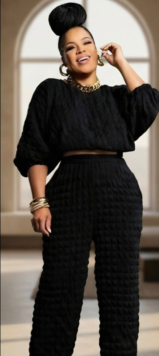 2-PIECE BUBBLE PANT SET