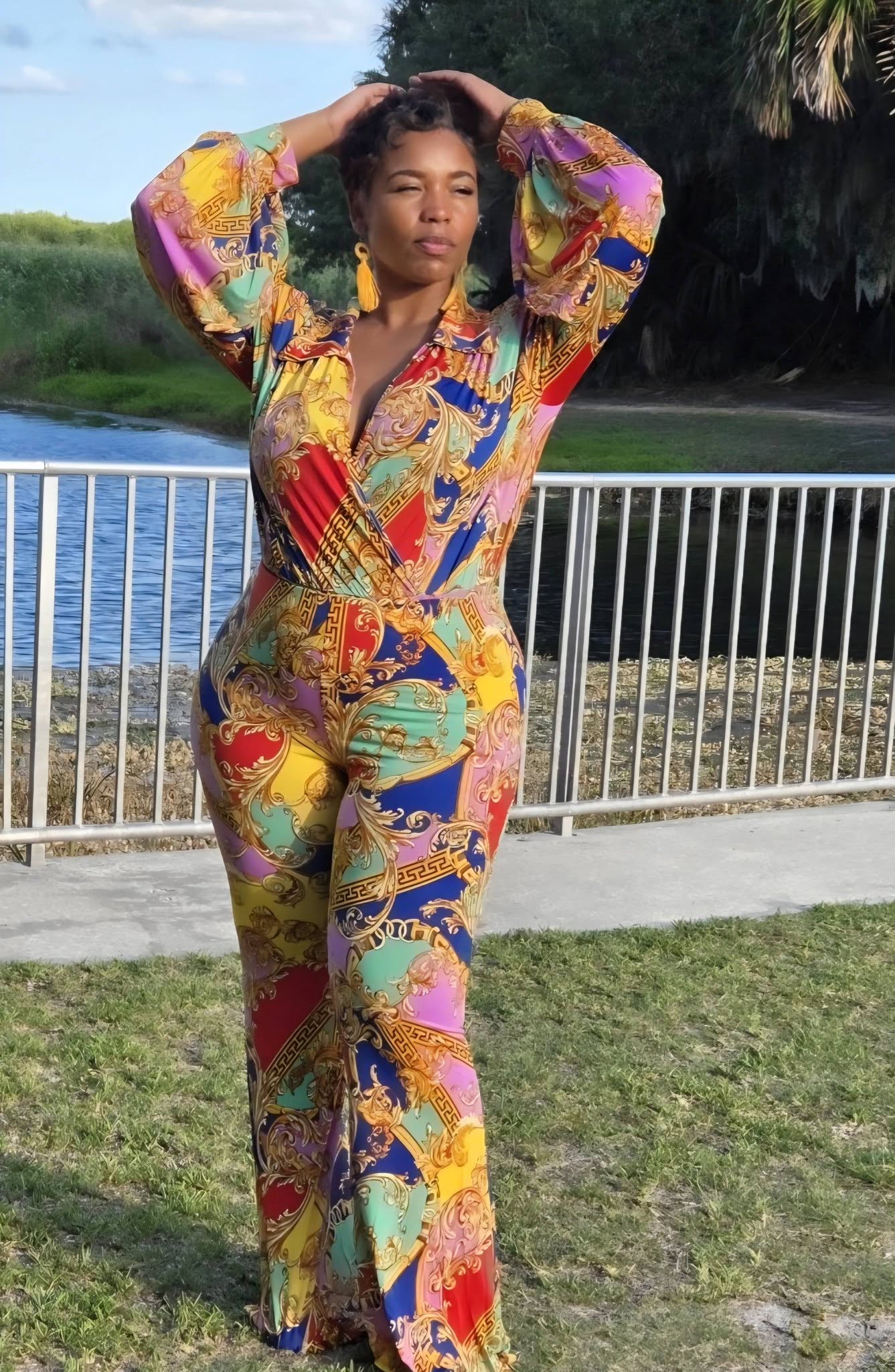 2-PIECE DESIGNER INSPIRED PALAZZO PANT SET