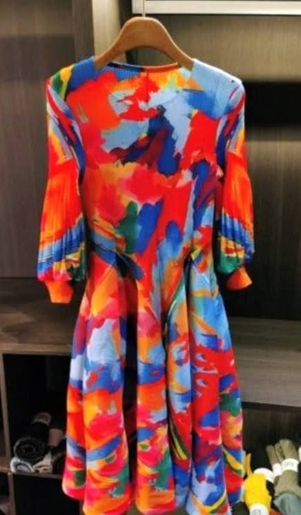 MULTI-COLOR BOUNCE DRESS (FITS -SMALL -3X)