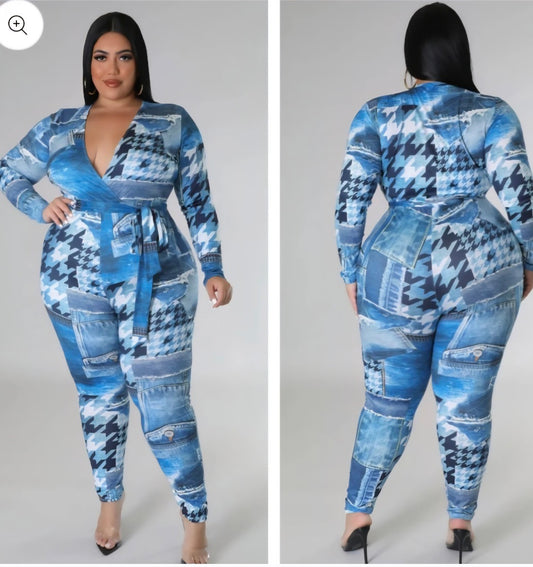 DENIM LIKE JUMPER