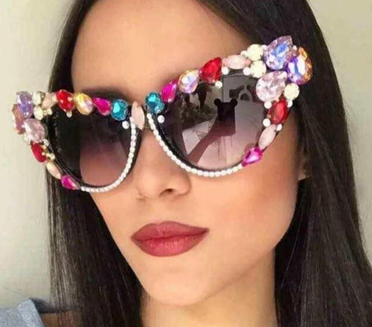 PEARL BOTTOM STATEMENT SUNGLASSES
