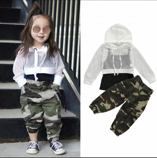 NET HOODED CAMO SET