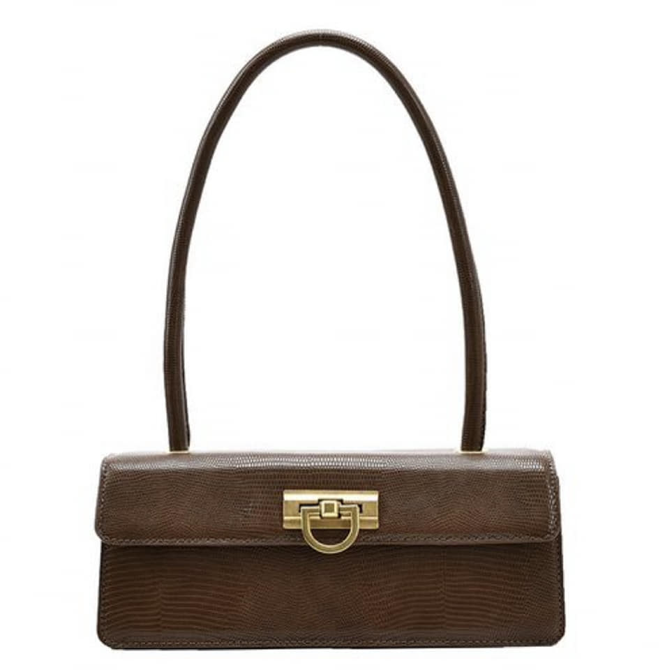 SIMPLE ONE SHOULDER FASHION HANDBAG WITH SCARF