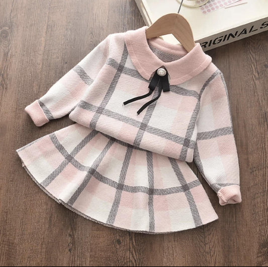 2-PIECE PINK PLAID SET