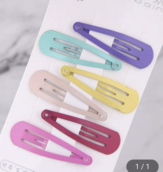 CANDY COLOR HAIR CLIPS