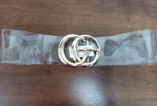 DESIGNER INSPIRED CLEAR BELT (GUCCI)