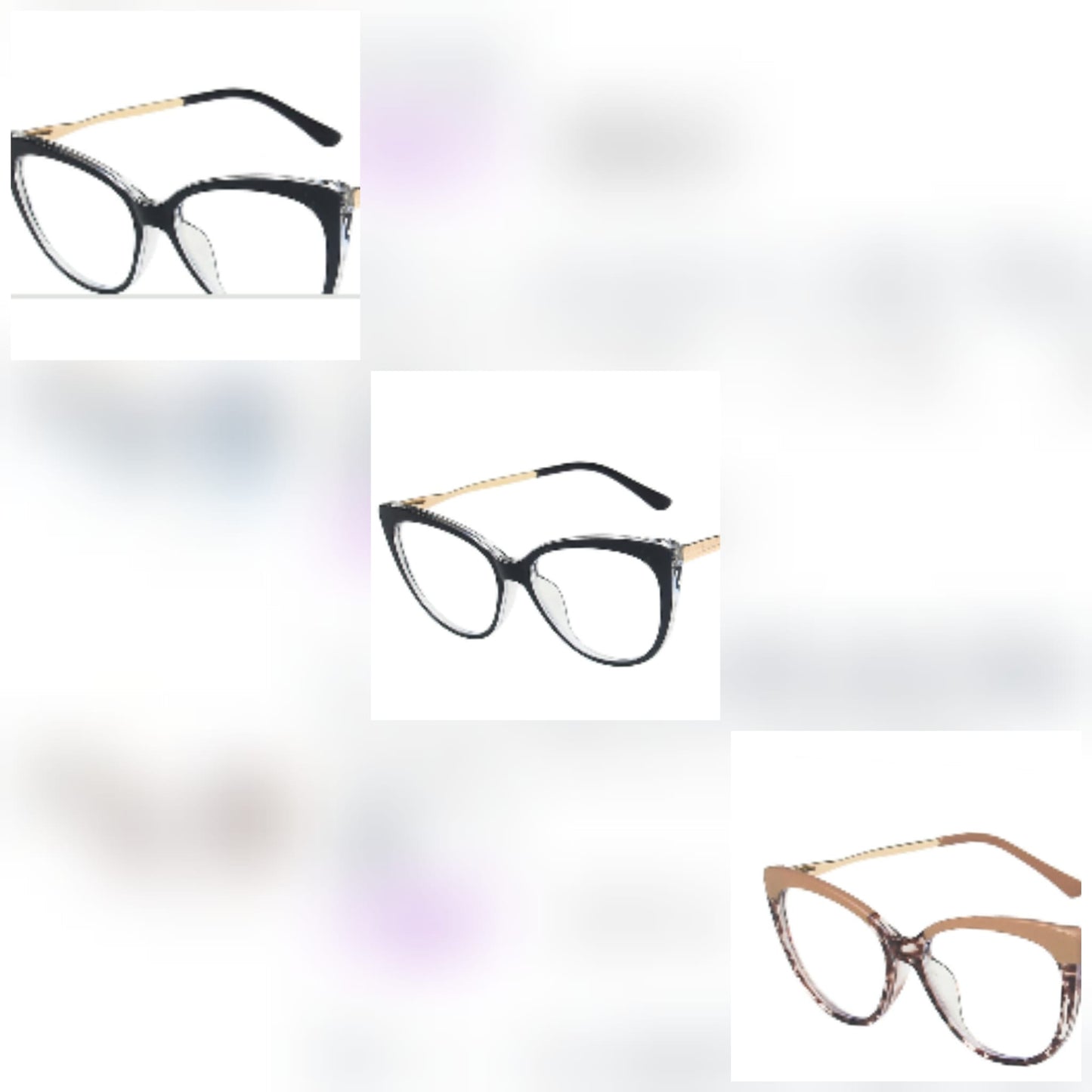 COLOR MATCHING CATEYE SUNGLASSES