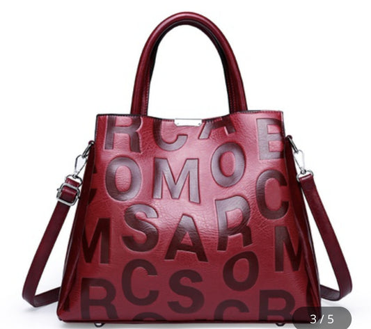 RETRO PATTERN SHOULDER MESSENGER BAG