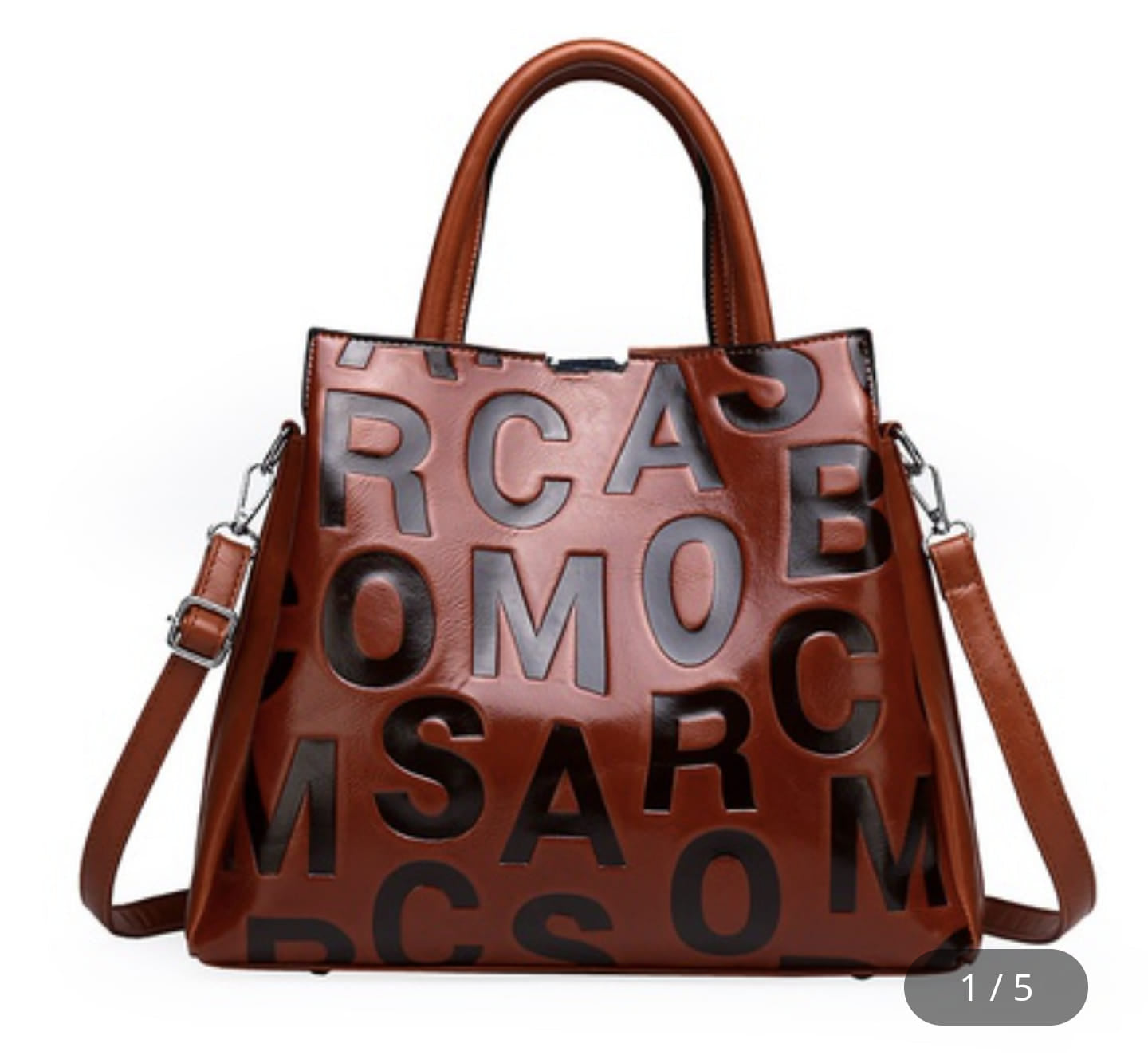 RETRO PATTERN SHOULDER MESSENGER BAG