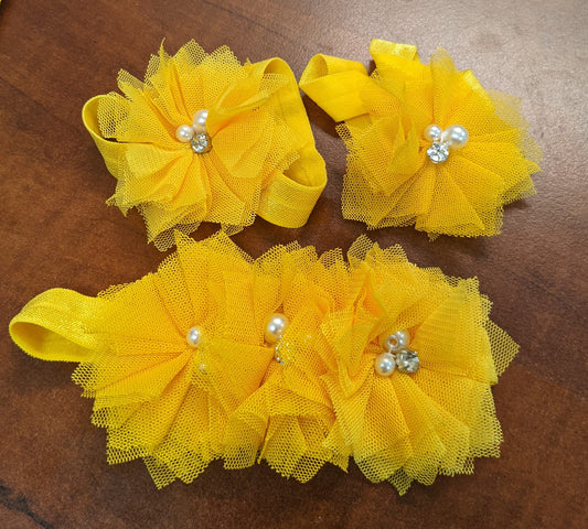 3-PIECE  HEADBAND & PONY TAIL HOLDER SET