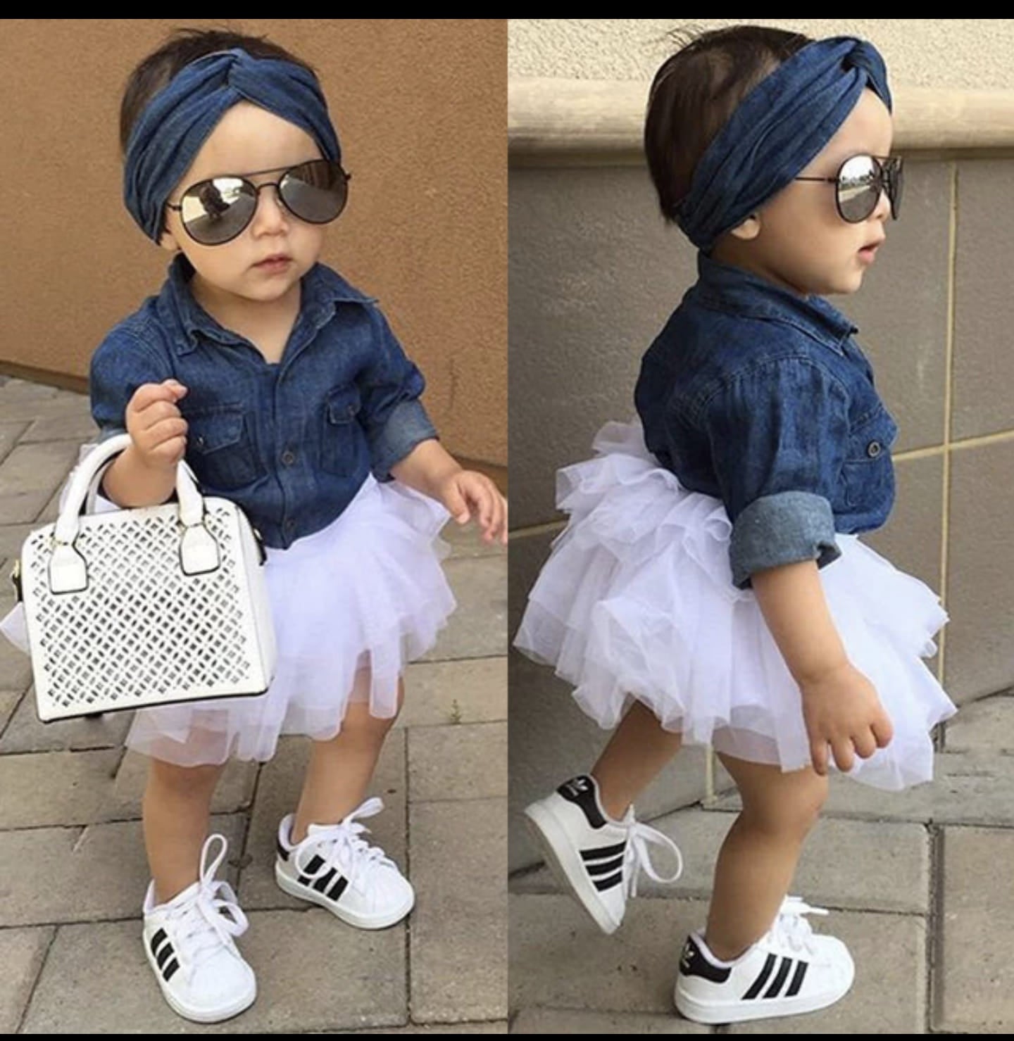 3-PIECE TUTU DENIM OUTFIT