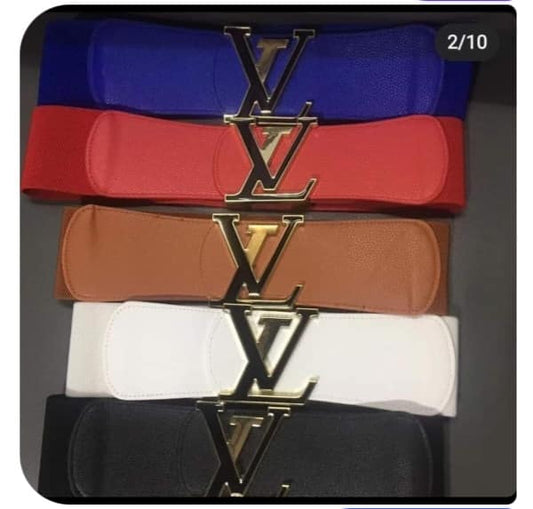 DESIGNER INSPIRED SOLID COLOR BELTS (LV)