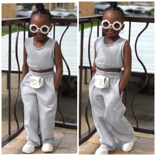 2-PIECE CASUAL SOLID TANK SET