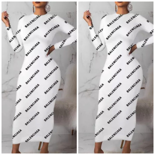 DESIGNER INSPIRED BALENCIAGA BODYCON DRESS