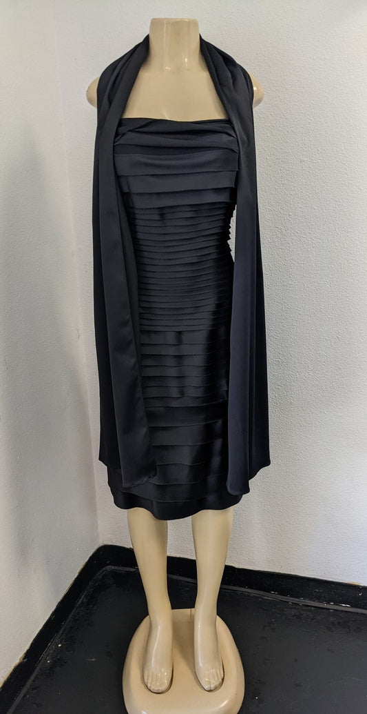 WRAP AROUND BODYCON DRESS WITH SASH