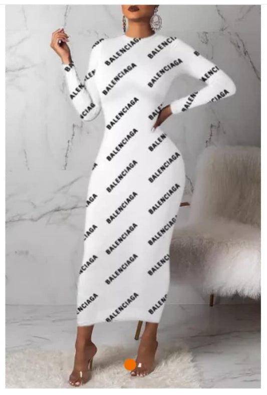 DESIGNER INSPIRED BALENCIAGA BODYCON DRESS (PLUS SIZE)