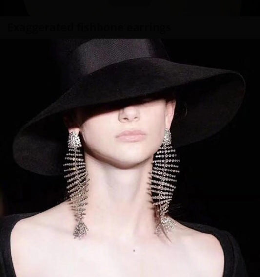 FISH SCALE STATEMENT EARRINGS
